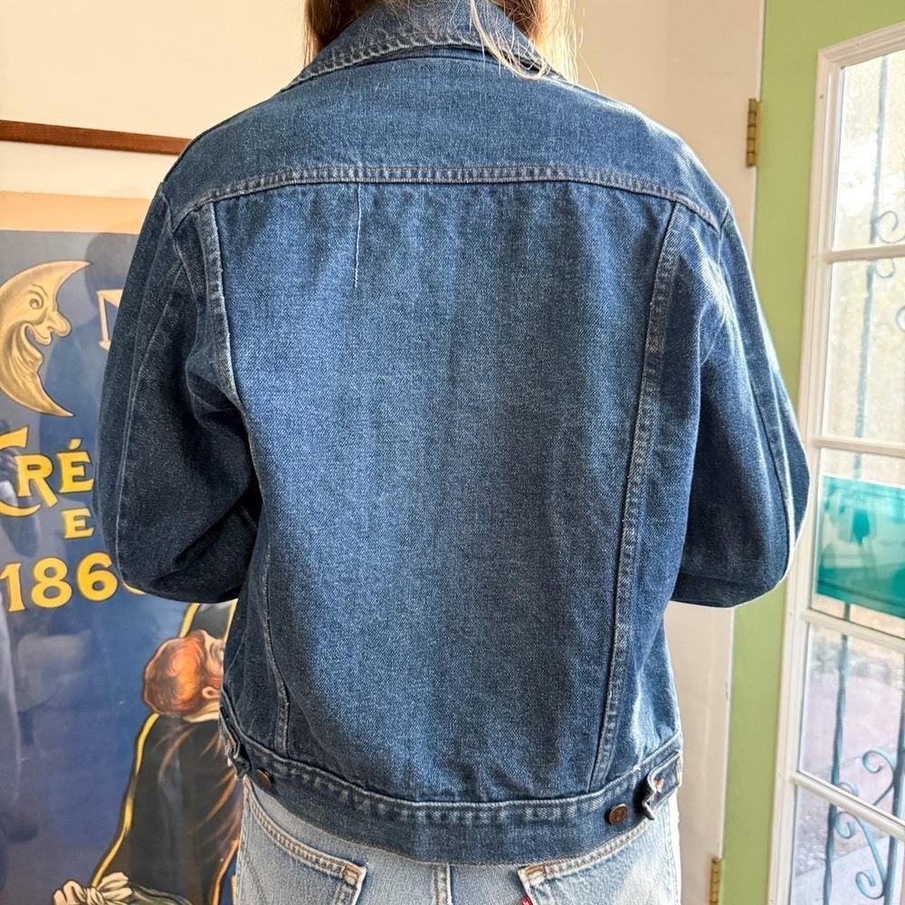 Vintage‎ 1970s 1980s Sears Roebucks Western Wear Denim Jacket Size XL - Picture 3 of 4